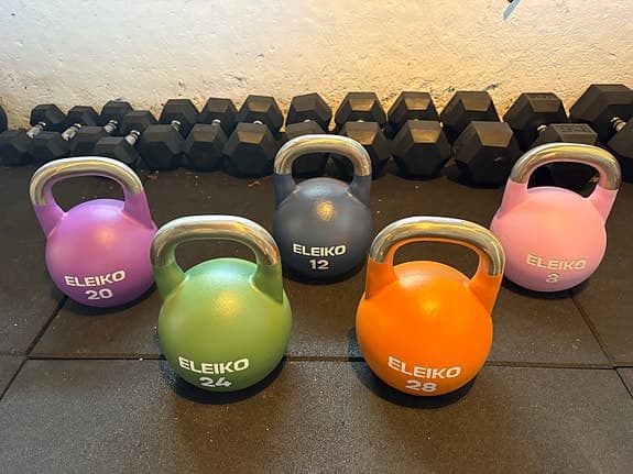 Nytt Eleiko Competition kettlebells set
