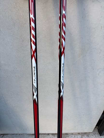 Swix Triac junior 2 längdstavar 120 cm röd/vit