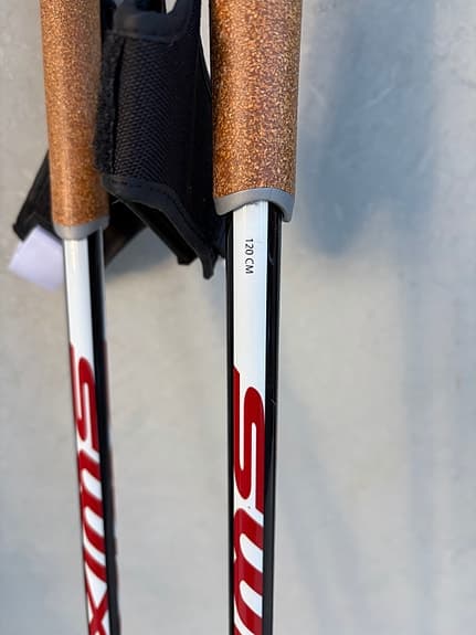 Swix Triac junior 2 längdstavar 120 cm röd/vit