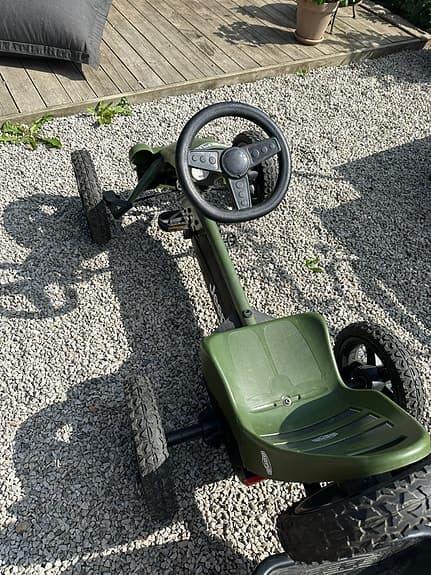 Berg trampbil med vagn modell JEEP