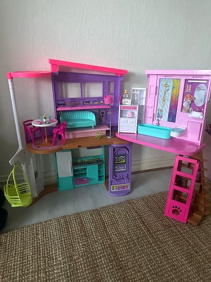 Barbie dockhus flerfärgat plast