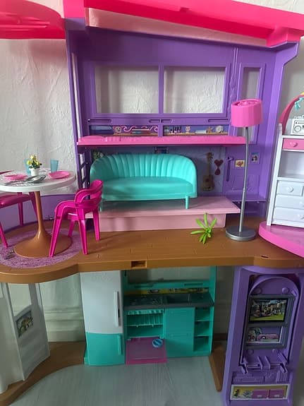 Barbie dockhus flerfärgat plast