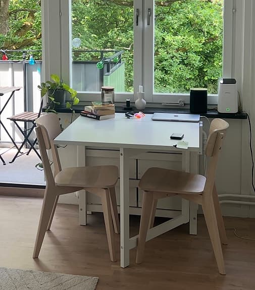 Ikea Norden klaffbord vitt