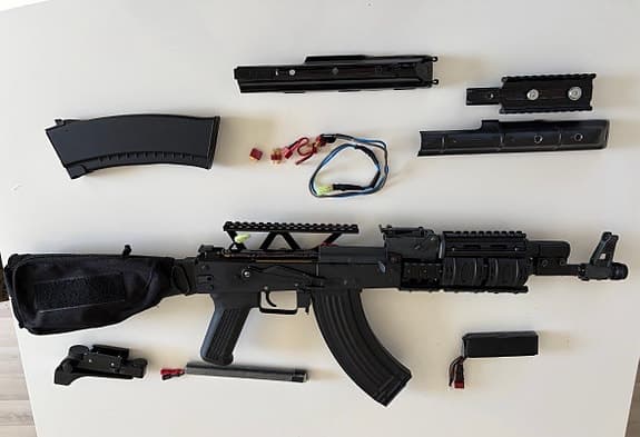 AK 74 Custom airsoft el 12V.