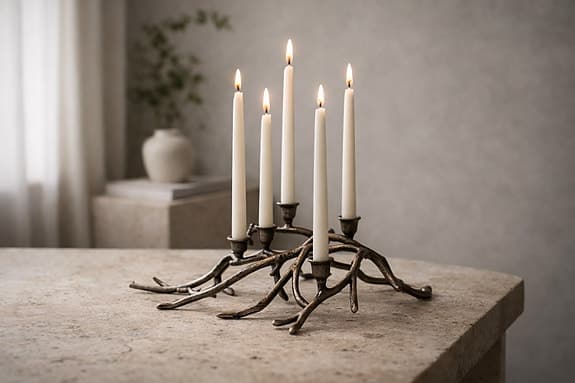 Exklusiv ljusstake i metall – unik design