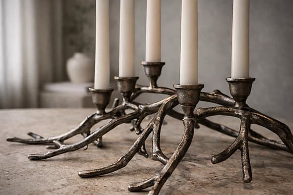 Exklusiv ljusstake i metall – unik design