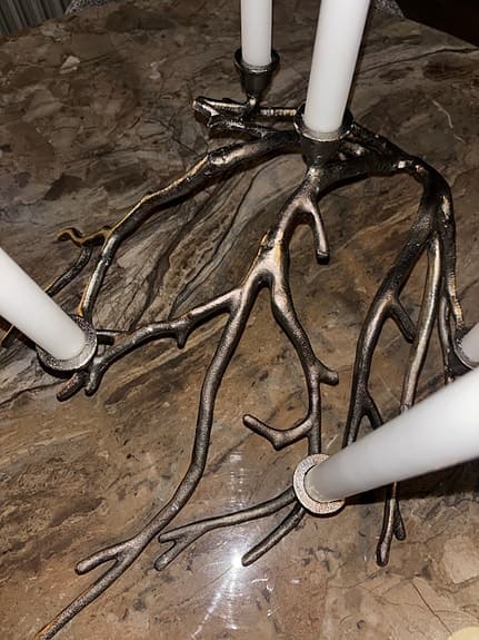 Exklusiv ljusstake i metall – unik design