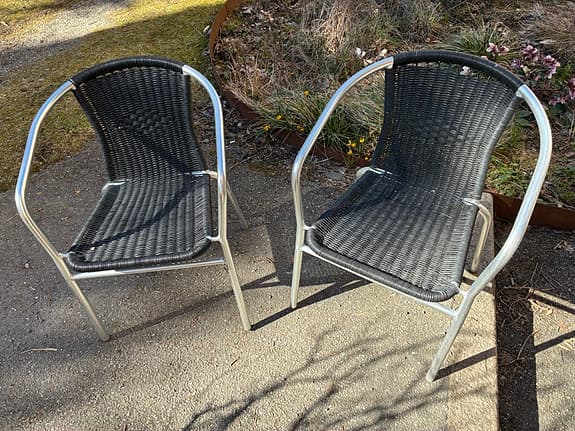 Solstolar balkongstolar staplingsbara