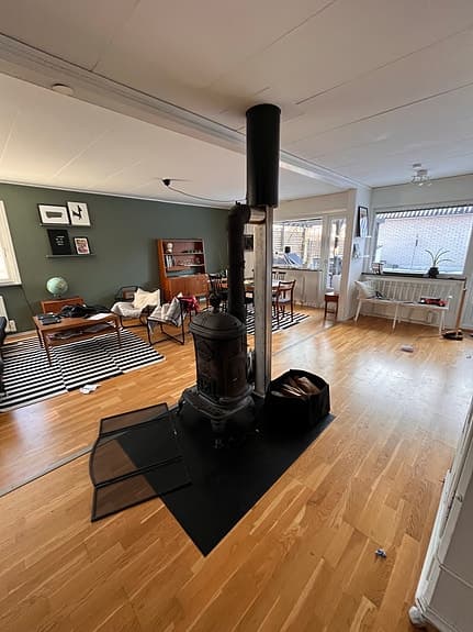 Sirius gjutjärnskamin svart