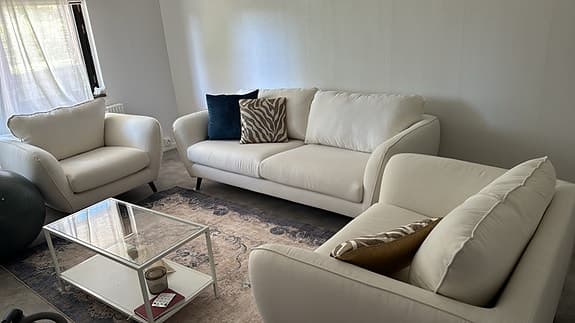 Mio Madison soffgrupp (3+2+1) – ljusbeige