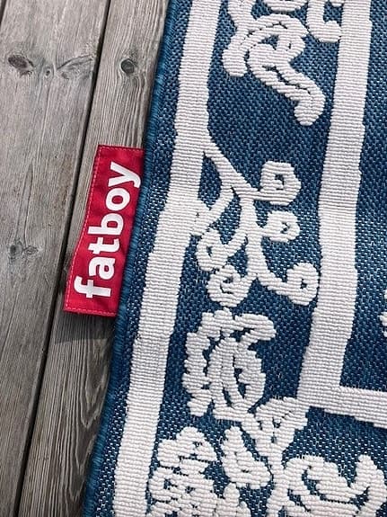 Fatboy matta blåvit mönstrad utomhus