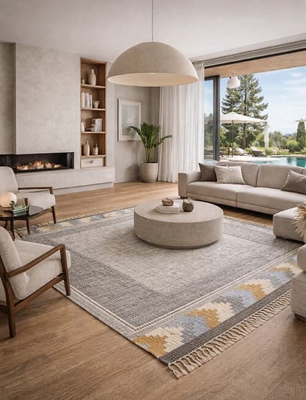 Exklusiv svensk röllakanmatta av Ingegerd Silow – 202 x 135 cm