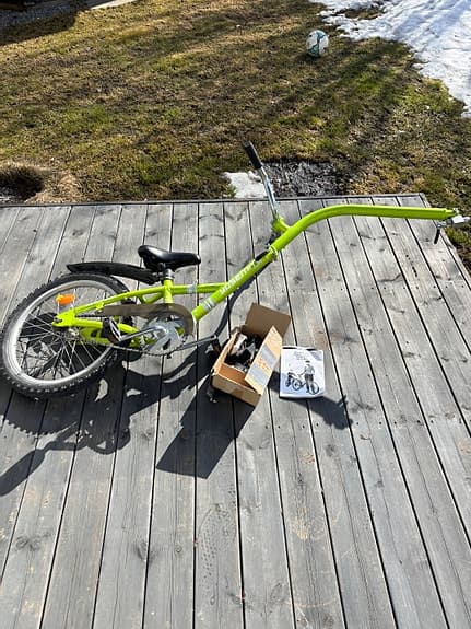 Barncykel påhängscykel 20" grön
