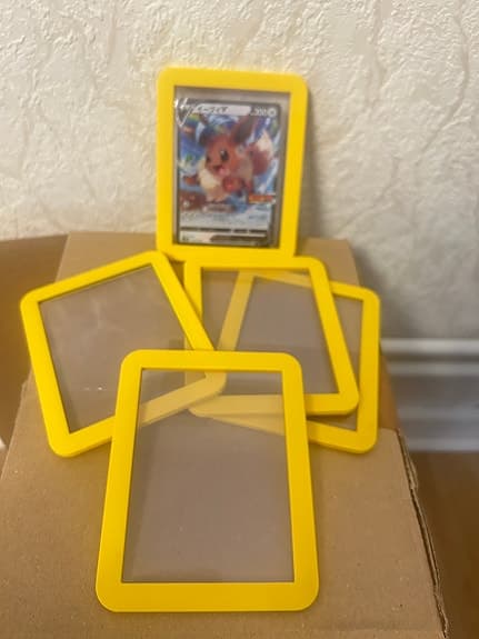 5 3D Printed Pokemon Toploader Cover Yellow