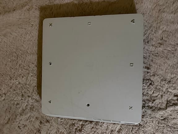 Sony Playstation 4 Slim spelkonsol vit med blå handkontroll