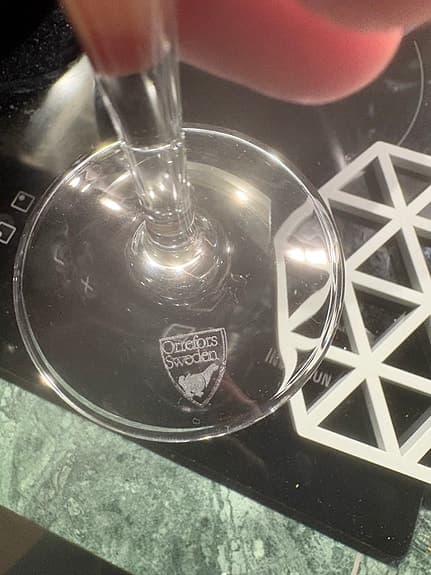 Paketpris champagneglas, 2 st Orrefors (Hagastaden)