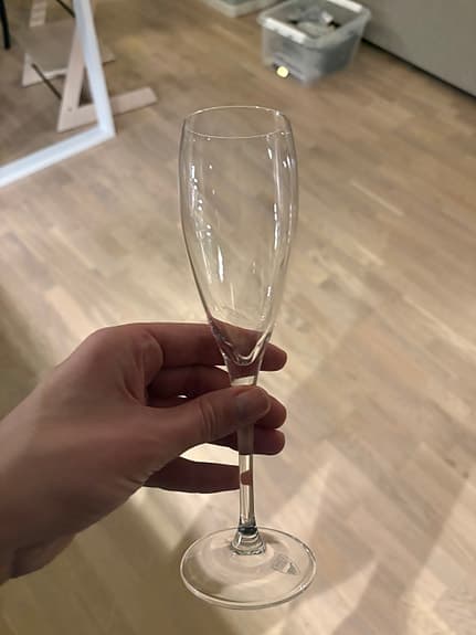 Paketpris champagneglas, 2 st Orrefors (Hagastaden)