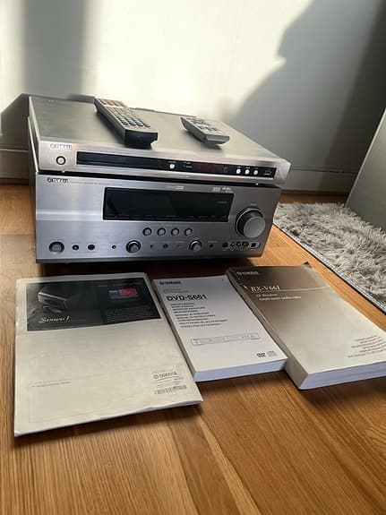 Yamaha RX-V661 DVD-S661 hemmabiosystem silver Toppskick