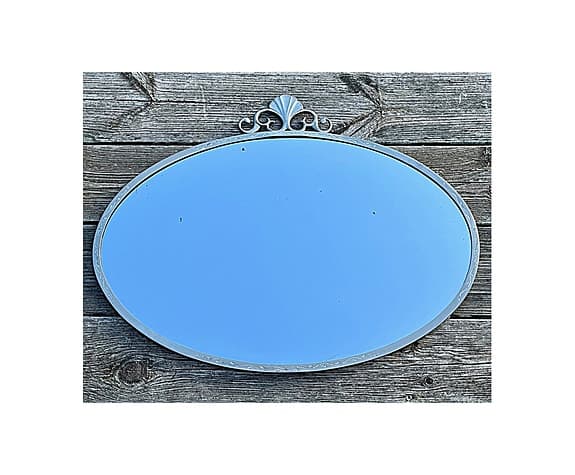 Oval tennspegel Swedish Grace 1920/30-tal – dekorativ