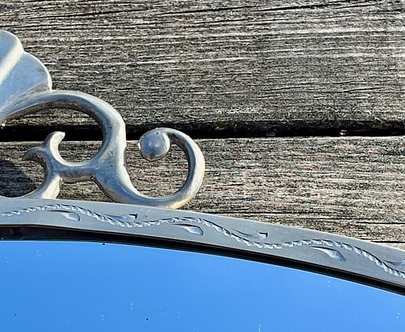 Oval tennspegel Swedish Grace 1920/30-tal – dekorativ