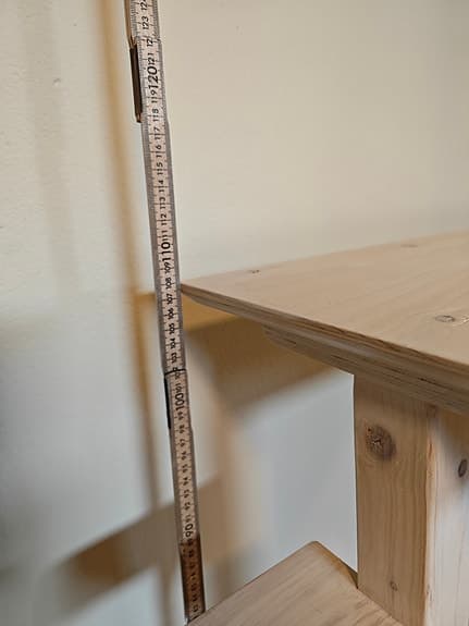 Bord för stående arbete