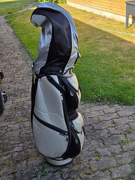 Golfbag & 9 klubbor (PING, King Cobra, Wilson Staff, Mizuno)