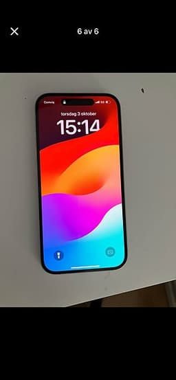 Apple iPhone 16 128 GB vit smartphone