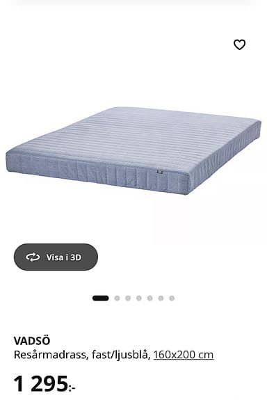 IKEA madrass Vadsö 160x200cm