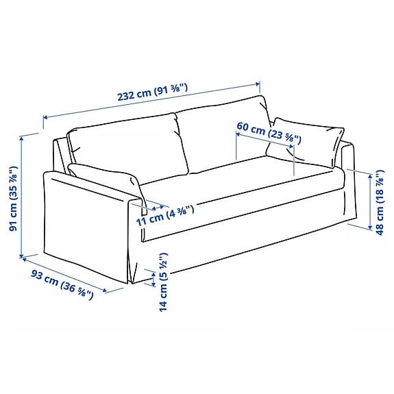 Beige soffa till salu