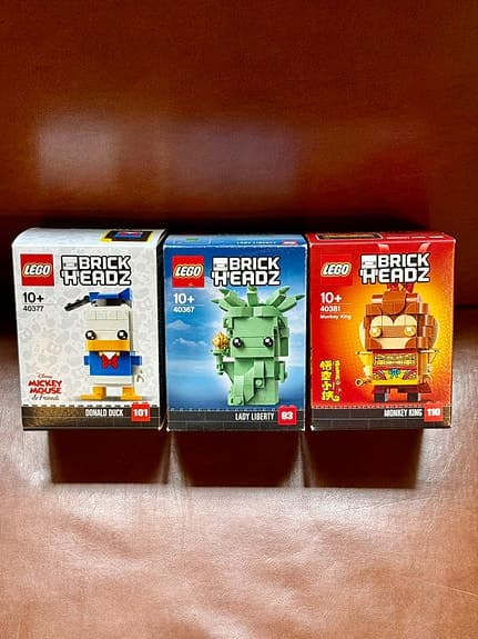 LEGO Brick Headz 40377, 40367 & 40381