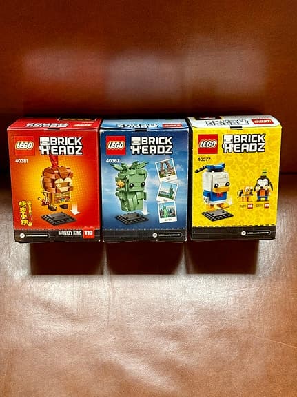 LEGO Brick Headz 40377, 40367 & 40381