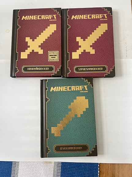 Minecraft handböcker bokpaket 3 böcker