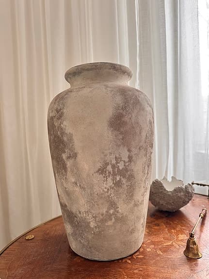Big vase with hand painted motive