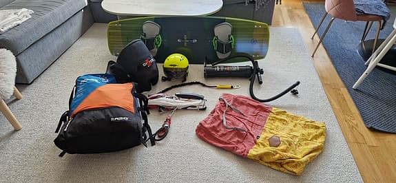 Kitesurf utrustning