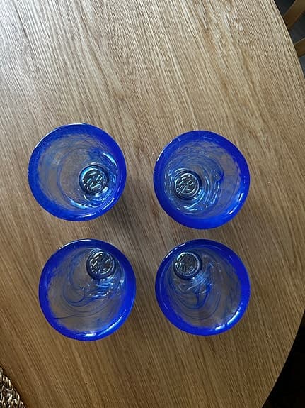Kosta Boda Mine dricksglas blå