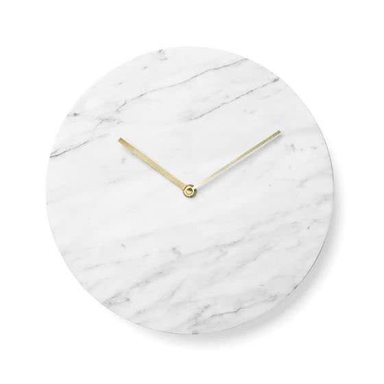 Menu marmor väggklocka