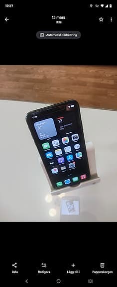 iPhone xs max 256GB lagringsuttrymm -färg -svart.