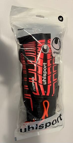 Uhlsport Flex Plate benskydd M svart/röd