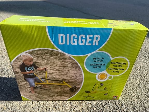 AMO Toys Digger grävmaskin leksak i metall