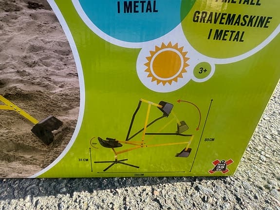 AMO Toys Digger grävmaskin leksak i metall