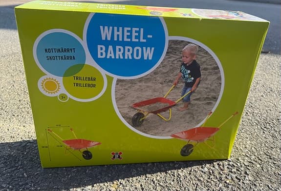 AMO Toys skottkärra leksak röd för barn