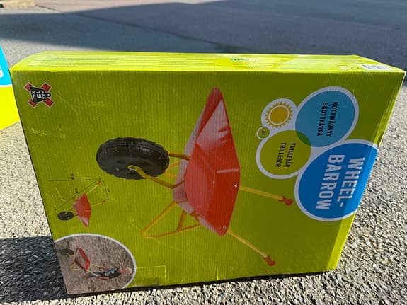 AMO Toys skottkärra leksak röd för barn