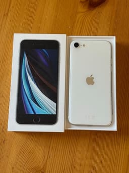 iPhone SE (2020) 64GB Vit – Nyskick & 100% Batteri