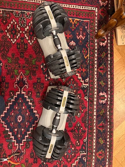 Gymtec justerbara hantlar 2–22,5 kg