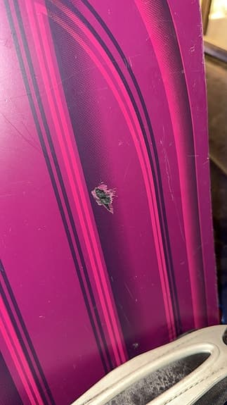 Burton snowboard med bindningar lila