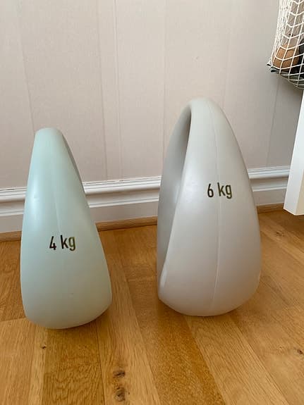 Träningsvikter 4 kg och 6 kg från Hemtex