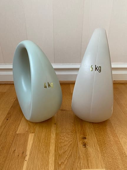Träningsvikter 4 kg och 6 kg från Hemtex
