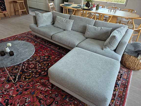 4-sists soffa Harper med fotpall