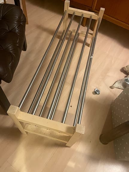 Skohylla och capita bordsben 8 cm