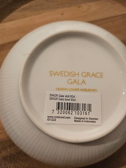 Rörstrand Swedish  Grace Gala  skålar